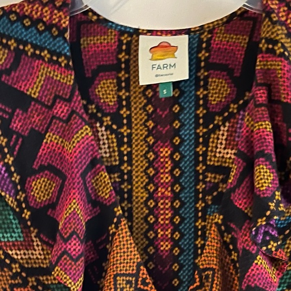 Farm Rio Yawanawa Stripes Ankle Dress - Picture 10 of 10